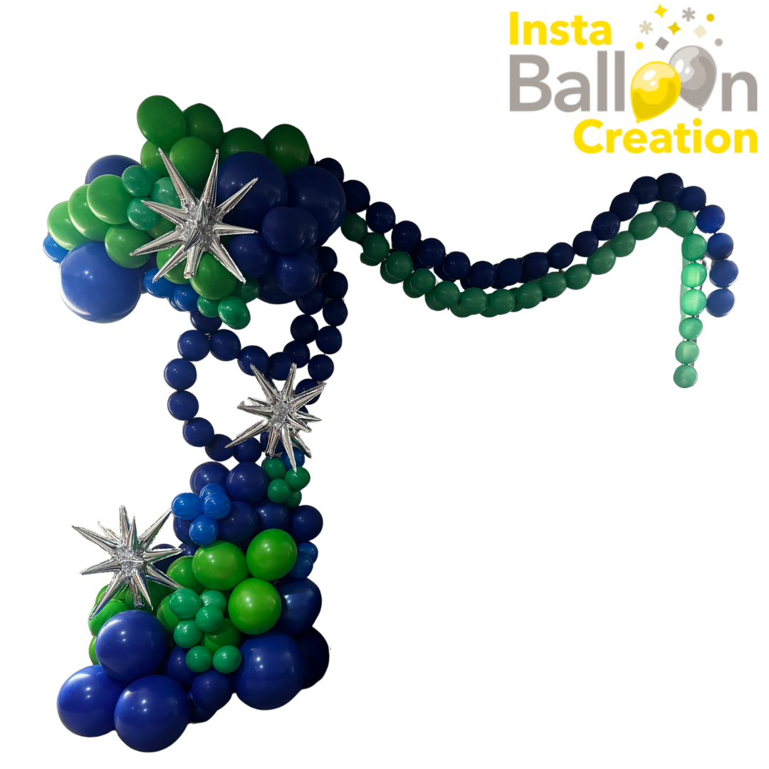 Graduation Balloon Arch/Garland (Custom Made Arch, Service w/ Delivery) (Custom Made Garland, Grab & Go)
